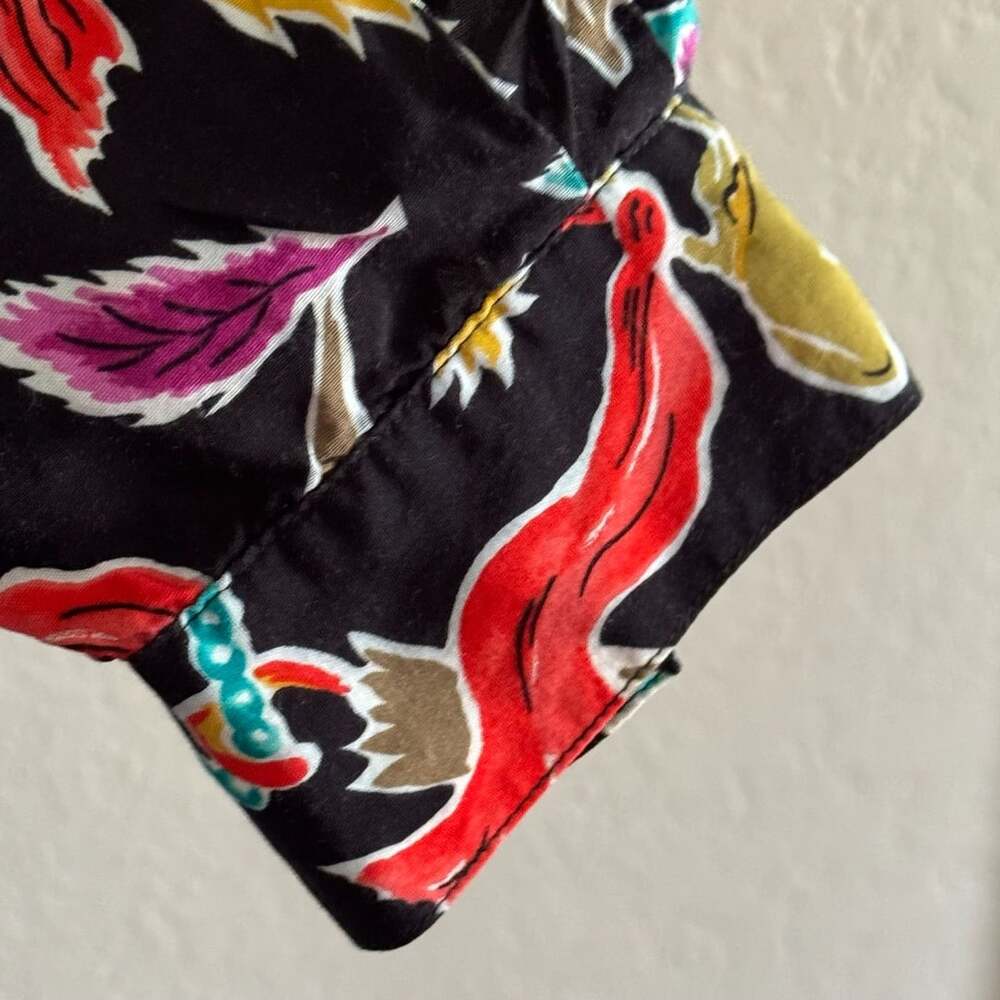 Vintage Diane von Furstenberg DVF Novelty Print Blouse Size 10 Hats Purses Heels - Picture 6 of 8